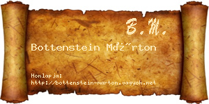 Bottenstein Márton névjegykártya